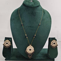 Rajwadi Collection Royal Austrian Stone And Beaded Long Necklace Set