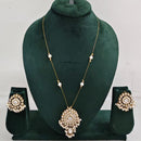Rajwadi Collection Royal Austrian Stone And Beaded Long Necklace Set