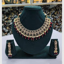 Rajwadi Collection Designer Kundan And Austrian Pearl Necklace Set