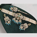 Rajwadi Collection Kundan Pearl And Beads Choker Necklace Set