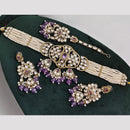 Rajwadi Collection Kundan Pearl And Beads Choker Necklace Set
