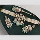 Rajwadi Collection Kundan Pearl And Beads Choker Necklace Set