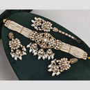 Rajwadi Collection Kundan Pearl And Beads Choker Necklace Set