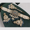 Rajwadi Collection Kundan Pearl And Beads Choker Necklace Set