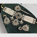 Rajwadi Collection Kundan Pearl And Beads Choker Necklace Set