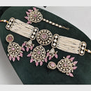 Rajwadi Collection Kundan Pearl And Beads Choker Necklace Set