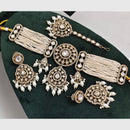 Rajwadi Collection Kundan Pearl And Beads Choker Necklace Set