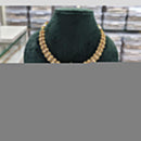 Rajwadi Collection Grand Look Pota Stone And Pearl Meenakari Necklace Set