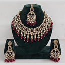 Rajwadi Collection Exclusive Kundan Pearl And Beads Ethnic Necklace Set 