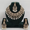 Rajwadi Collection Exclusive Kundan Pearl And Beads Ethnic Necklace Set