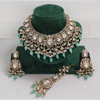 Rajwadi Collection Exclusive Kundan Pearl And Beads Ethnic Choker Necklace Set