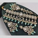 Rajwadi Collection Exclusive Kundan Pearl And Beads Ethnic Choker Necklace Set