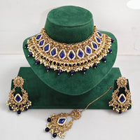 Rajwadi Collection Royal Heritage Crystal Stone And Pearl Necklace Set