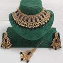 Rajwadi Collection Royal Heritage Crystal Stone And Pearl Necklace Set
