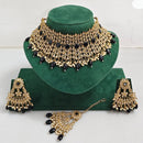 Rajwadi Collection Royal Heritage Crystal Stone And Pearl Necklace Set