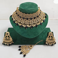 Rajwadi Collection Royal Heritage Crystal Stone And Pearl Necklace Set