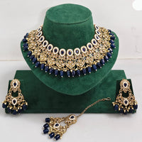 Rajwadi Collection Royal Heritage Crystal Stone And Pearl Necklace Set