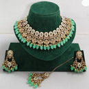 Rajwadi Collection Royal Heritage Crystal Stone And Pearl Necklace Set
