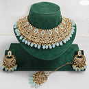 Rajwadi Collection Royal Heritage Crystal Stone And Pearl Necklace Set