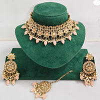 Rajwadi Collection Royal Heritage Crystal Stone And Pearl Necklace Set