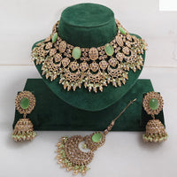 Rajwadi Collection Timeless Grace Crystal Stone And Pearl Necklace Set