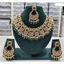 Rajwadi Collection Timeless Grace Crystal Stone And Pearl Necklace Set
