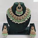 Rajwadi Collection Timeless Grace Crystal Stone And Pearl Necklace Set