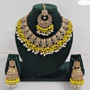 Rajwadi Collection Timeless Grace Crystal Stone And Pearl Necklace Set