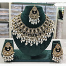 Rajwadi Collection Timeless Grace Crystal Stone And Pearl Necklace Set