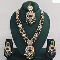 Rajwadi Collection Timeless Grace Crystal Stone And Pearl Necklace Set