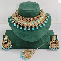Rajwadi Collection Timeless Grace Crystal Stone And Pearl Necklace Set