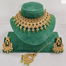 Rajwadi Collection Timeless Grace Crystal Stone And Pearl Necklace Set