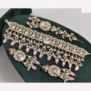 Rajwadi Collection Royal Heritage Crystal Stone And Pearl Necklace Set