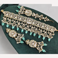 Rajwadi Collection Royal Heritage Crystal Stone And Pearl Necklace Set