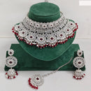 Rajwadi Collection Royal Heritage Crystal Stone And Pearl Necklace Set