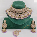 Rajwadi Collection Royal Heritage Crystal Stone And Pearl Necklace Set