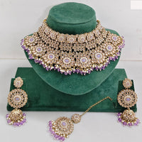 Rajwadi Collection Royal Heritage Crystal Stone And Pearl Necklace Set