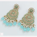 Rajwadi Collection Sparkling Crystal And Beads Statement Dangler Earrings