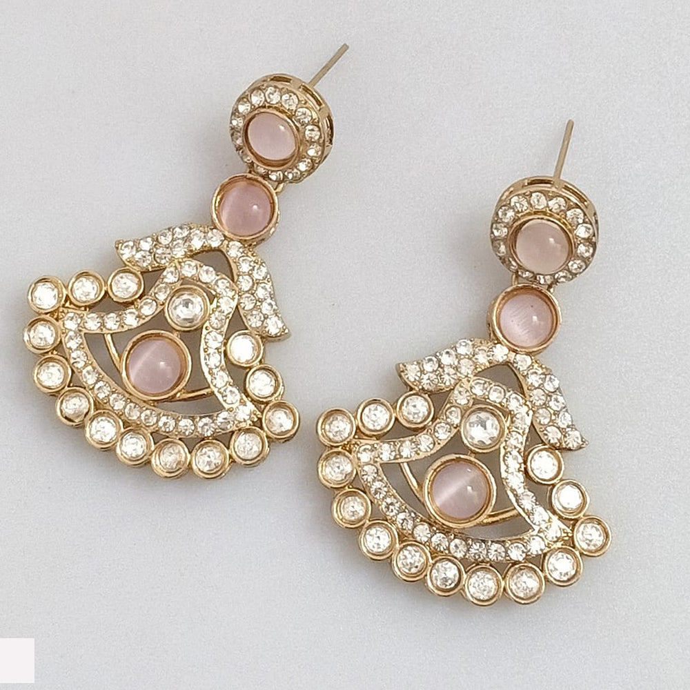 Rajwadi Collection Elegant Pota and Austrian Stone Designer Dangler Earrings