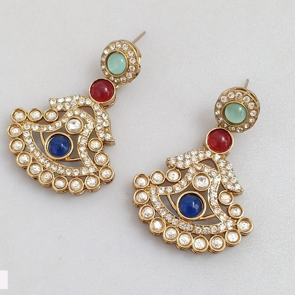Rajwadi Collection Elegant Pota and Austrian Stone Designer Dangler Earrings