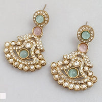 Rajwadi Collection Elegant Pota and Austrian Stone Designer Dangler Earrings