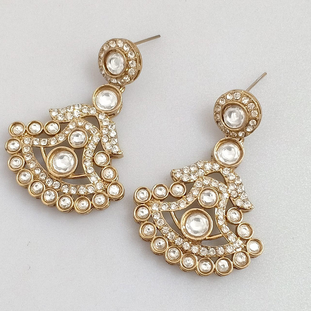 Rajwadi Collection Elegant Pota and Austrian Stone Designer Dangler Earrings