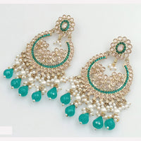 Rajwadi Collection Sparkling Crystal And Beads Statement Dangler Earrings
