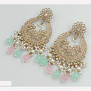Rajwadi Collection Sparkling Crystal And Beads Statement Dangler Earrings