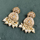 Rajwadi Collection Elegant Pota And Meenakari Dangler Earrings