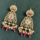 Rajwadi Collection Elegant Pota And Pearl Designer Dangler Earrings