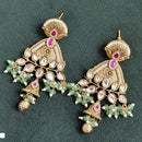 Rajwadi Collection Elegant Pota And Pearl Designer Dangler Earrings