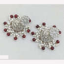 Rajwadi Collection Crystal Stone And Beads Jhumki Earrings