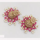 Rajwadi Collection Crystal Stone And Beads Jhumki Earrings