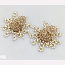 Rajwadi Collection Crystal Stone And Beads Jhumki Earrings